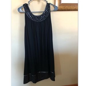 Black sequin accent dress